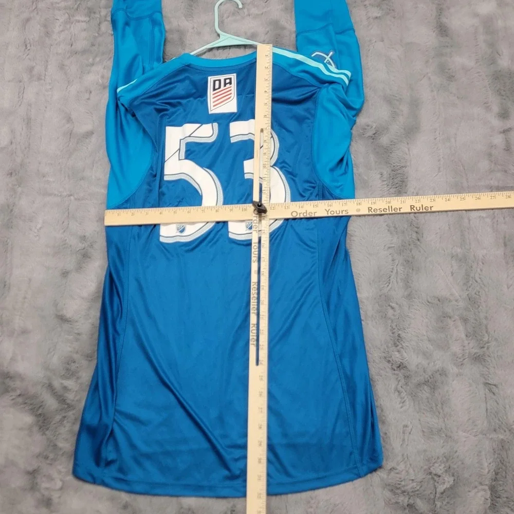 Columbus‎ Crew Adidas Jersey Mens Medium (Fits Small) Blue MLS Soccer Acura #53